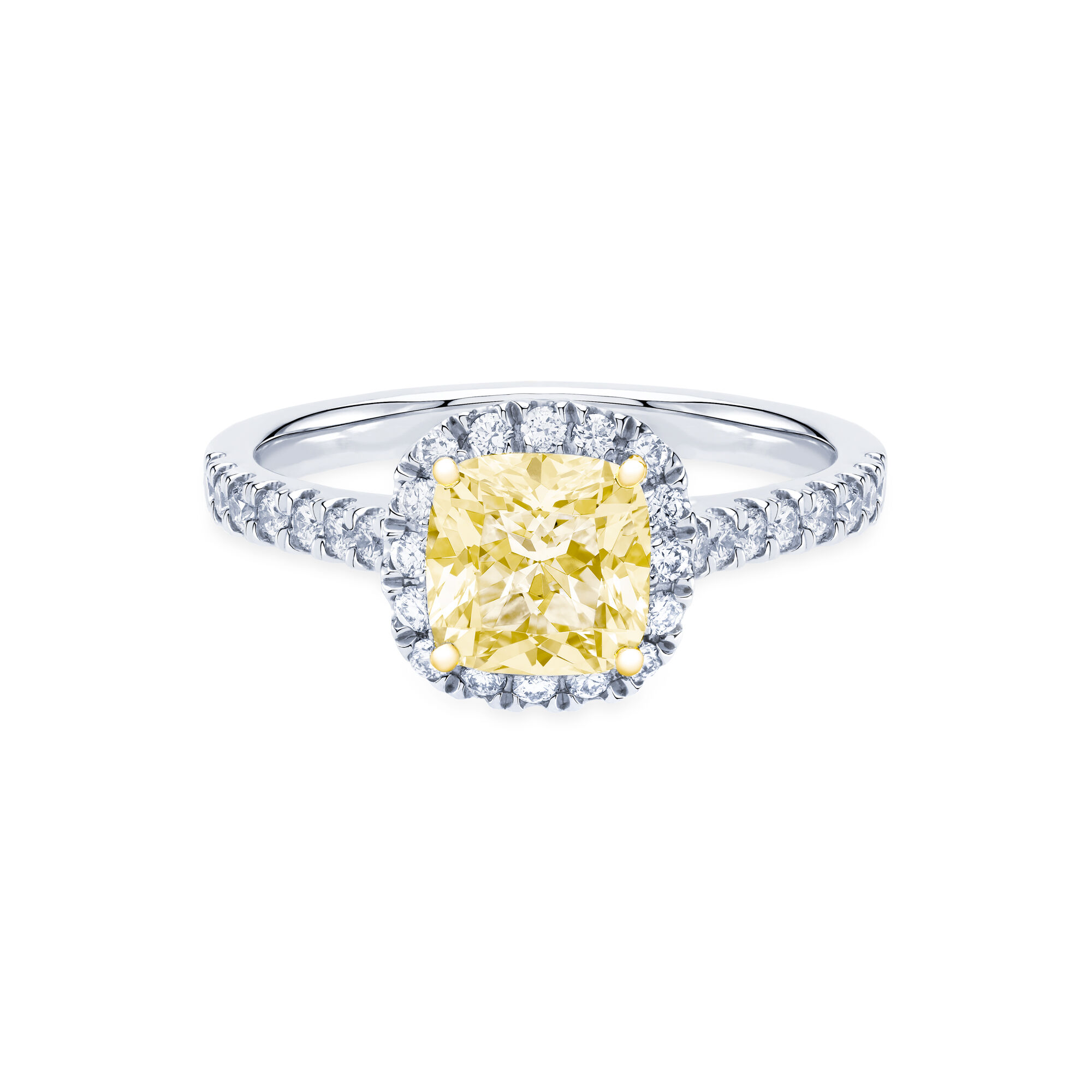 Cartier yellow diamond outlet engagement ring